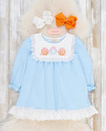 Pumpkin Patch Days Embroidered Ruffle Dress