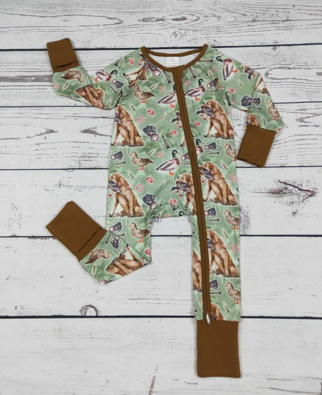 Baby Boy Hunting Zipper Sleeper