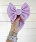Purple Bullet Bow + Headwrap