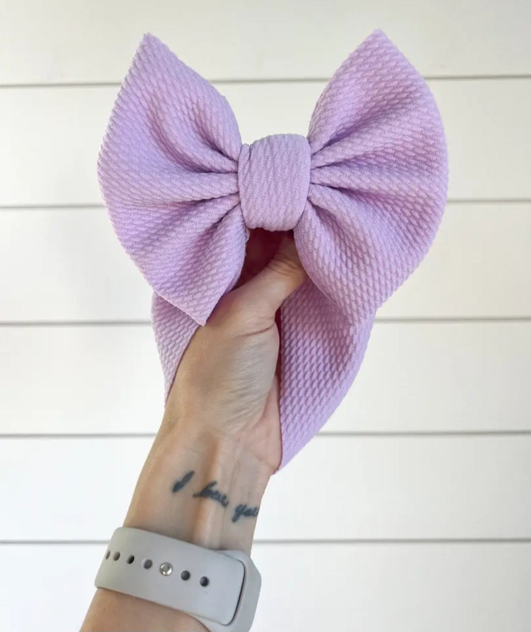 Purple Bullet Bow + Headwrap