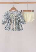 Vintage Floral Ruffle Bloomer Set