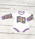 Baby Halloween Checkered Bubble