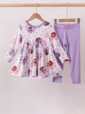 Purple princess BAMBOO pants set