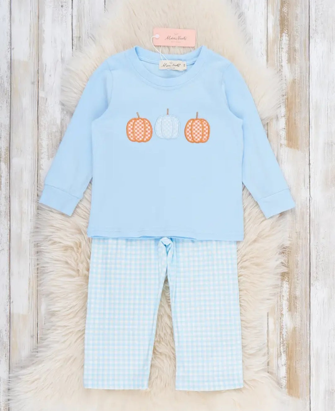 Pumpkin Patch Days Embroidered Outfit