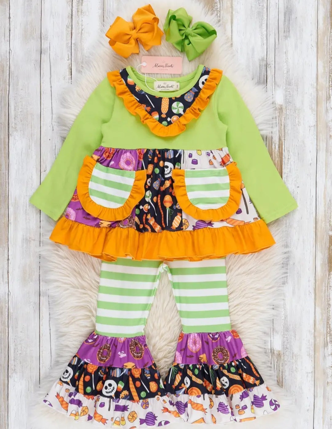 Pocket Flara Bells Outfit - Halloween Candy