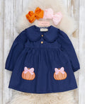 Pretty As A Pumpkin Embroidered 100% Cotton Dress